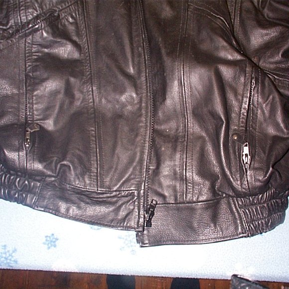 Leather Old Skool Cafe Racing Motorcycle Biker jacket - Picture 2 of 6